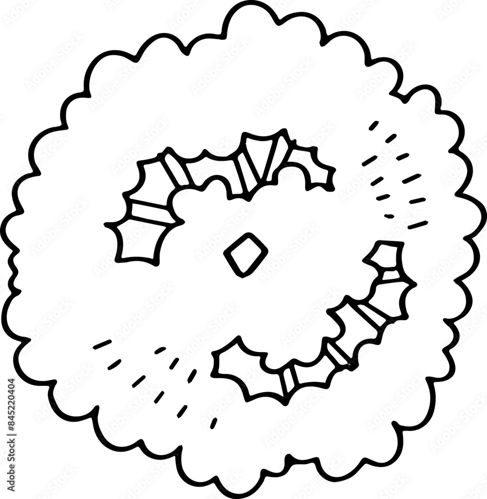hand drawn top view of tree illustration. hand drawn top view of tree illustration.