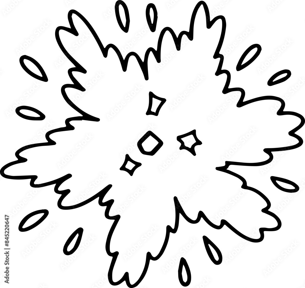 hand drawn top view of tree illustration. hand drawn top view of tree illustration.
