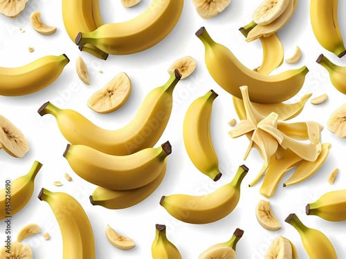 With a background that offers no distraction, the banana is the undisputed focal point of this image, its every detail from stem to base on full display photo