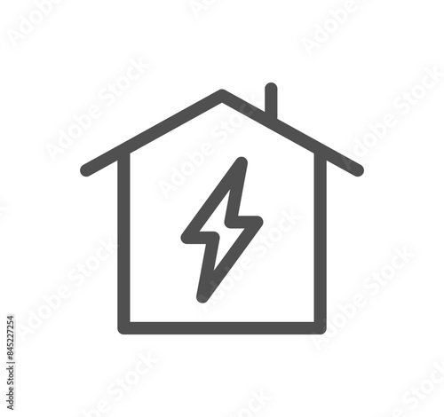 Energy related icon outline and linear vector. 