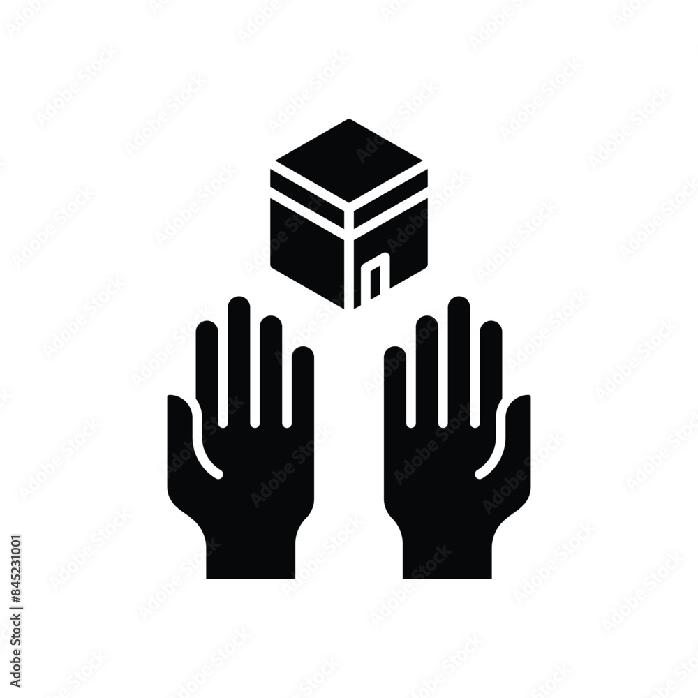 Obraz premium Prayer vector icon