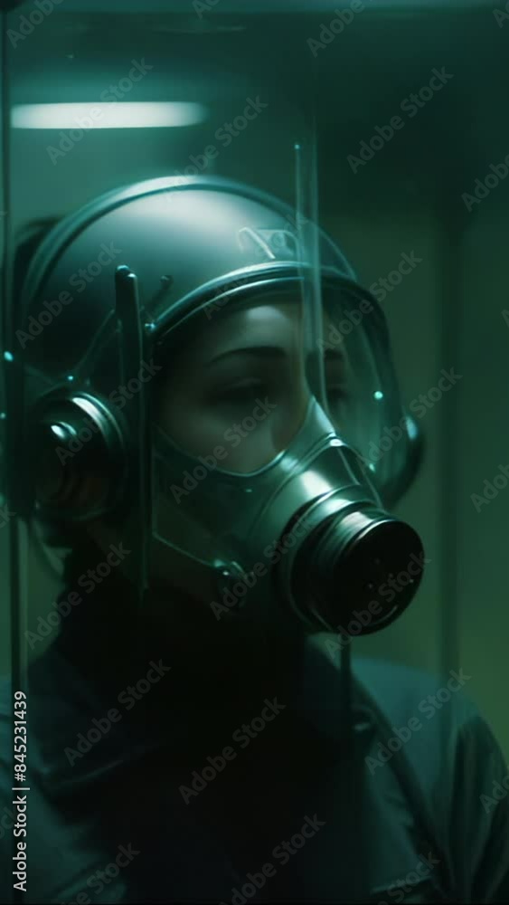 vertical animation - Scientist In Hazmat Suit vertical animation - Scientist In Hazmat Suit