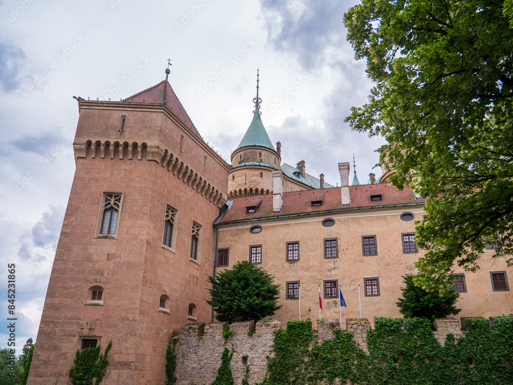Bojnice Castle is a romantic castle with partially preserved Gothic and Renaissance foundations of the castle. It is probably the most beautiful castle in Slovakia. Bojnice Castle is a romantic castle with partially preserved Gothic and Renaissance foundations of the castle. It is probably the most beautiful castle in Slovakia.