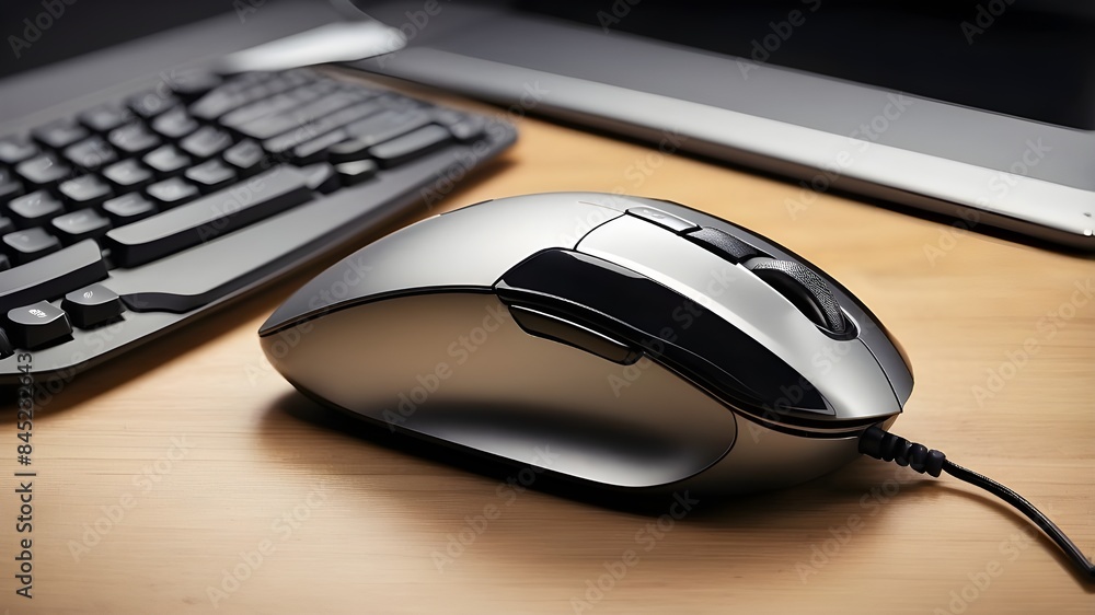 computer mouse on the table computer mouse on the table