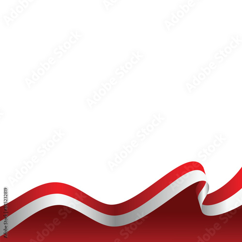 Indonesian Indepedence Day Flag Footer
