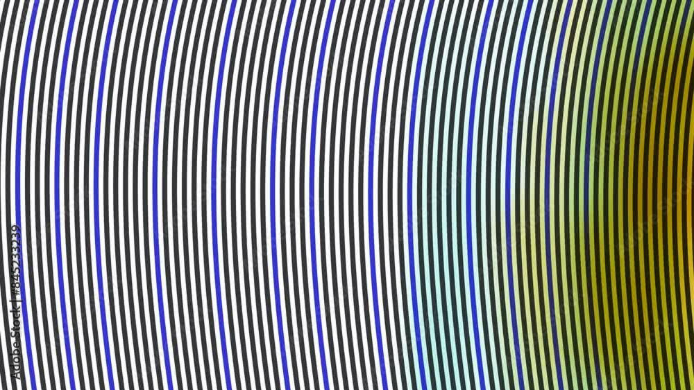Motion striped curving texture with blue lines. There is a yellow highlight or spot on the side of the image. Motion striped curving texture with blue lines. There is a yellow highlight or spot on the side of the image.