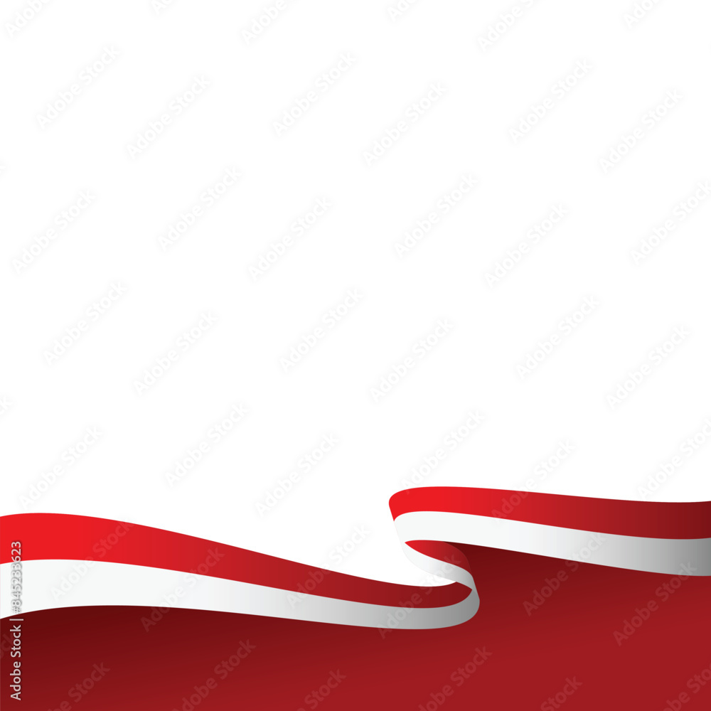 Indonesian Indepedence Day Flag Footer Indonesian Indepedence Day Flag Footer