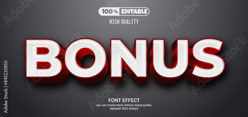 Bonus text effect editable text style.