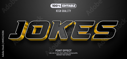 Jokes text effect editable text style.