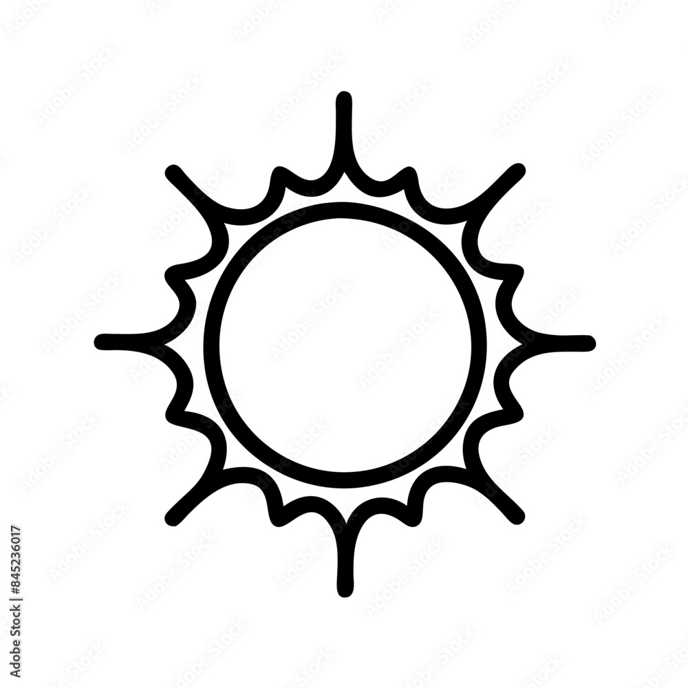 Sun hand drawn vector illustration simple Sun hand drawn vector illustration simple