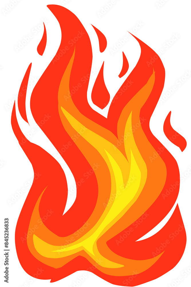 Fire flames icon illustration Fire flames icon illustration