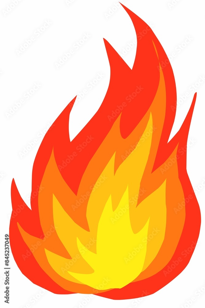 Fire flames icon illustration Fire flames icon illustration
