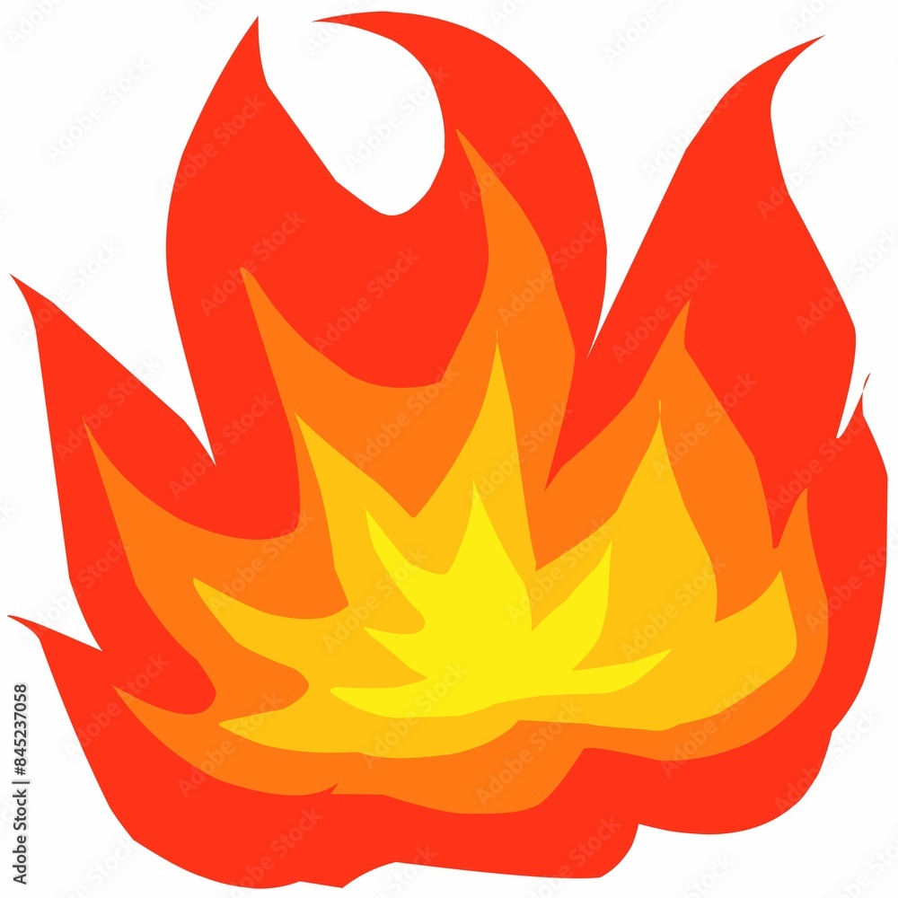 illustration of a fire illustration of a fire