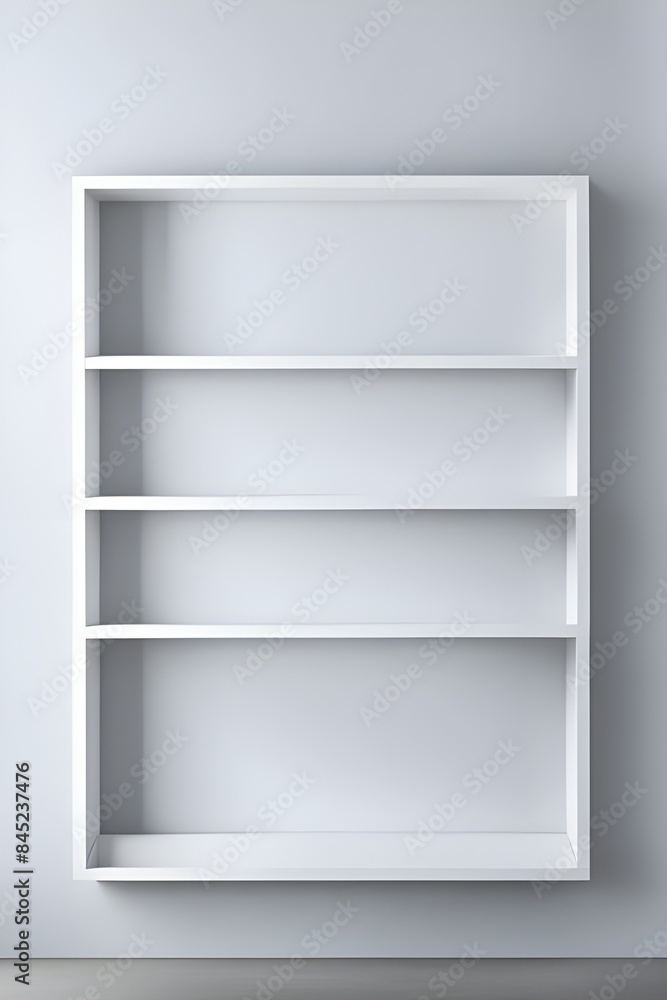 White empty shelf White empty shelf