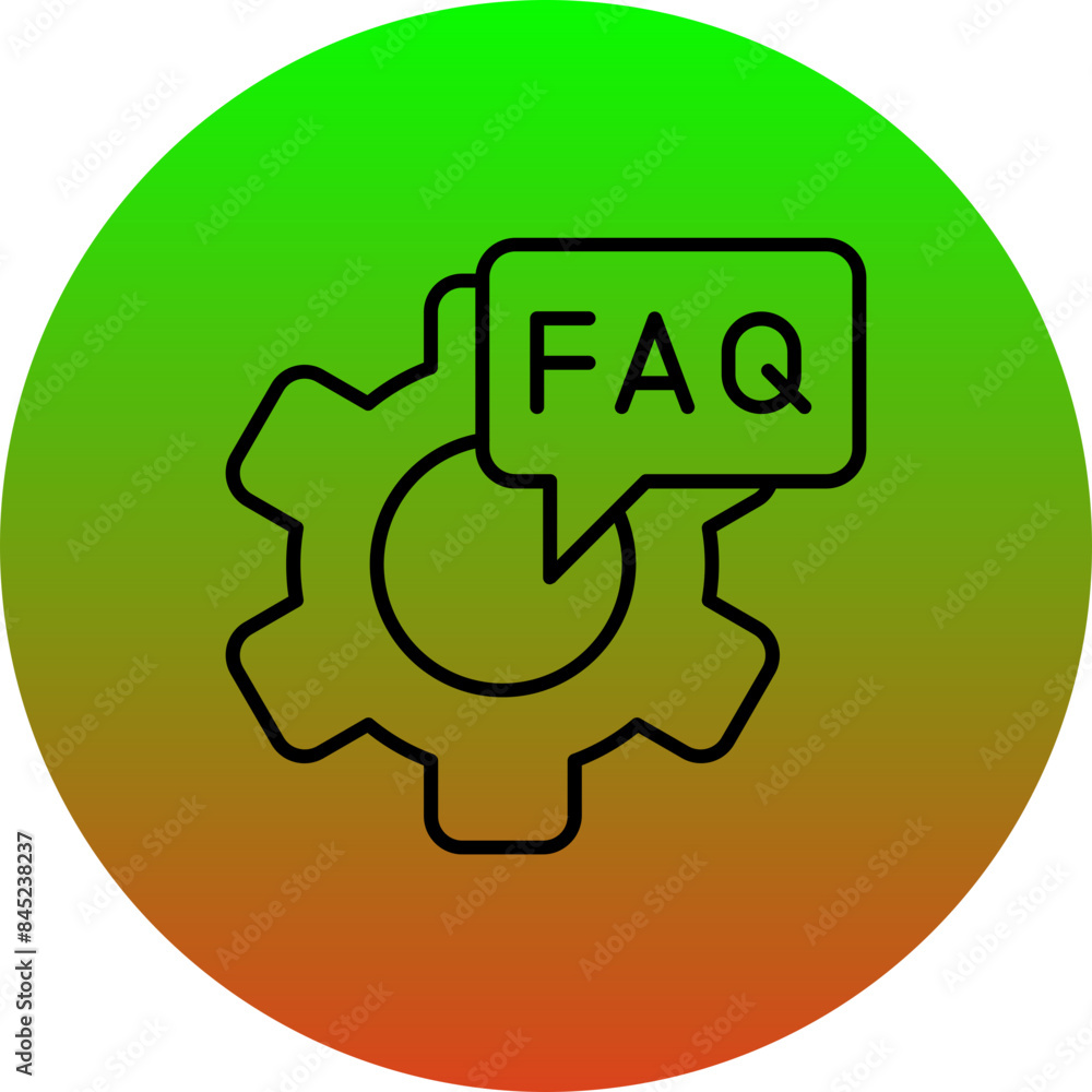 Obraz premium Cog Wheel Icon