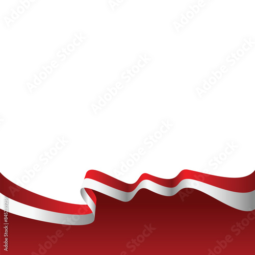 Indonesian Indepedence Day Flag Footer photo