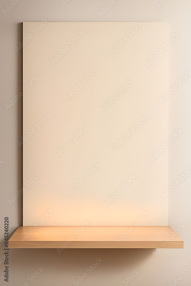 a wooden shelf a wooden shelf