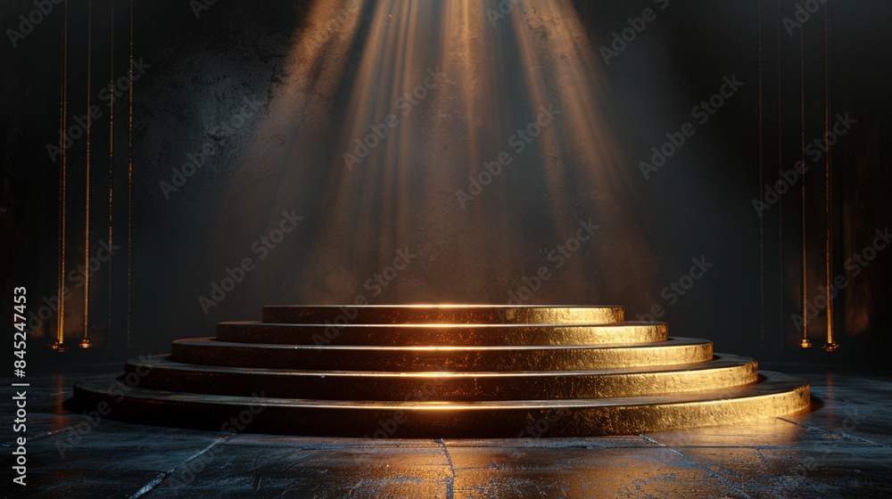 Obraz premium 3d luxury podium for your product. Generative AI