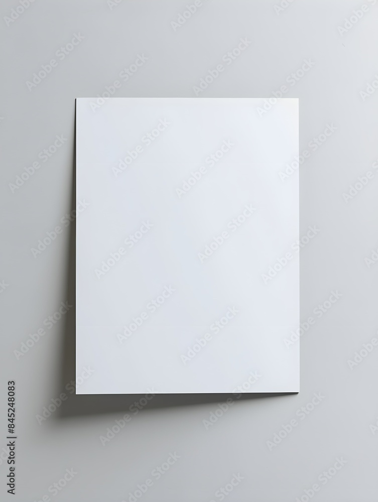 Realistic blank US letter flyer brochure for mockup. Paper or poster illustration with shadow overlay. 3D Render. Realistic blank US letter flyer brochure for mockup. Paper or poster illustration with shadow overlay. 3D Render.