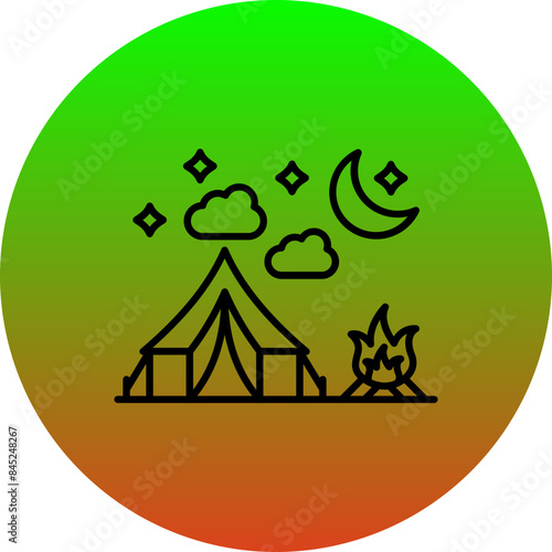 Night camp Icon