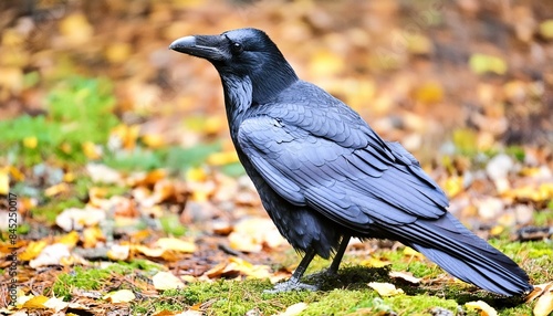Northern Watcher: A Wild Raven in its Natural Habitat" © Sadaqat