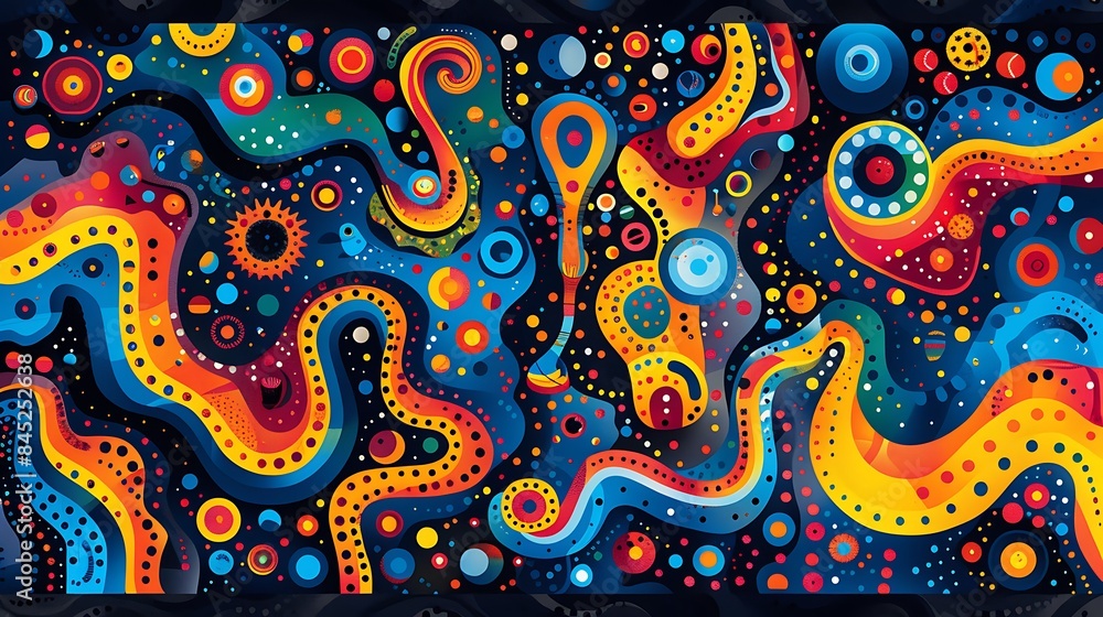 abstract background with colorful surealism art abstract background with colorful surealism art