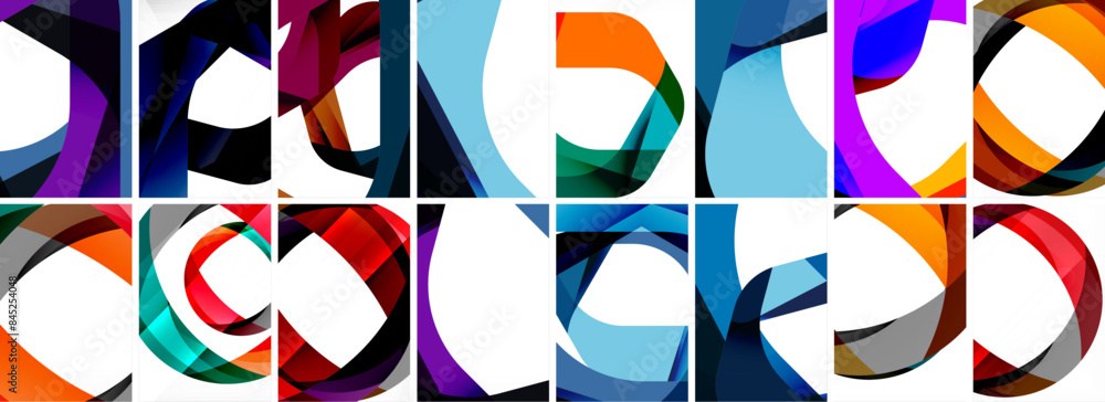 Collection of abstract background with waves, colorful shapes and 3d shadow effect. Vector Illustration For Wallpaper, Banner, Background, Card, Book Illustration, landing page Collection of abstract background with waves, colorful shapes and 3d shadow effect. Vector Illustration For Wallpaper, Banner, Background, Card, Book Illustration, landing page