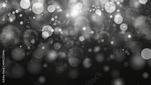 Elegant gray bokeh background with subtle light effects and abstract patterns, ideal for professional and artistic presentations