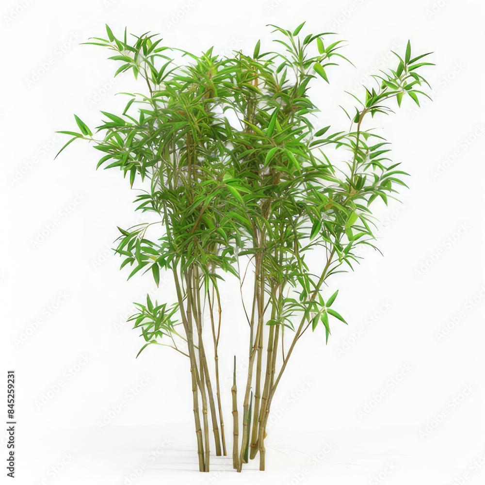 Fototapeta premium plant, green, isolated, leaf, white, herb, nature