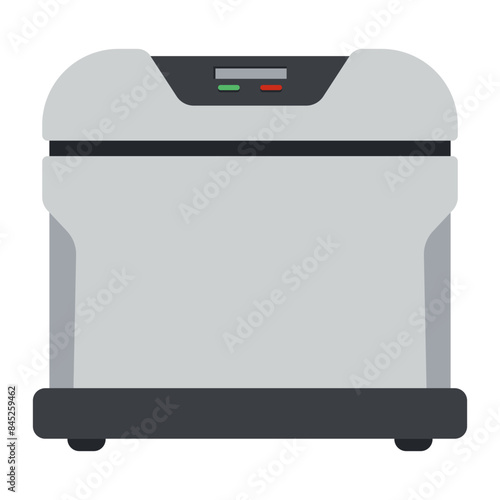 Bread maker vector cartoon illustration isolated on a white background.