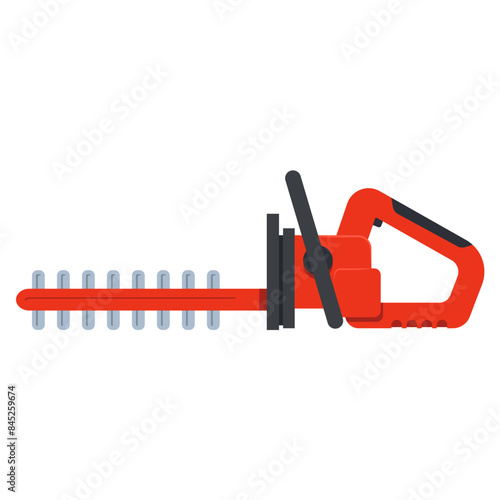 Hedge trimmer vector cartoon illustration isolated on a white background.