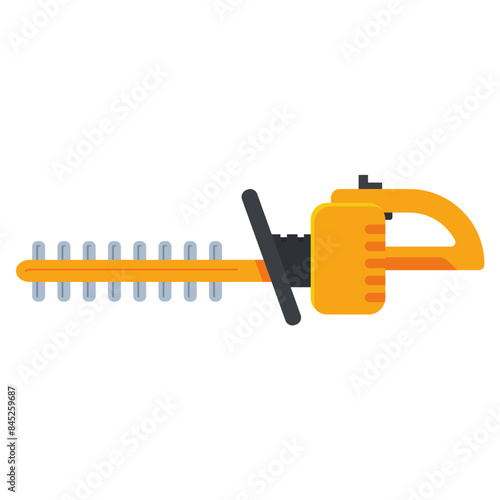 Power hedge trimmer vector cartoon illustration isolated on a white background.