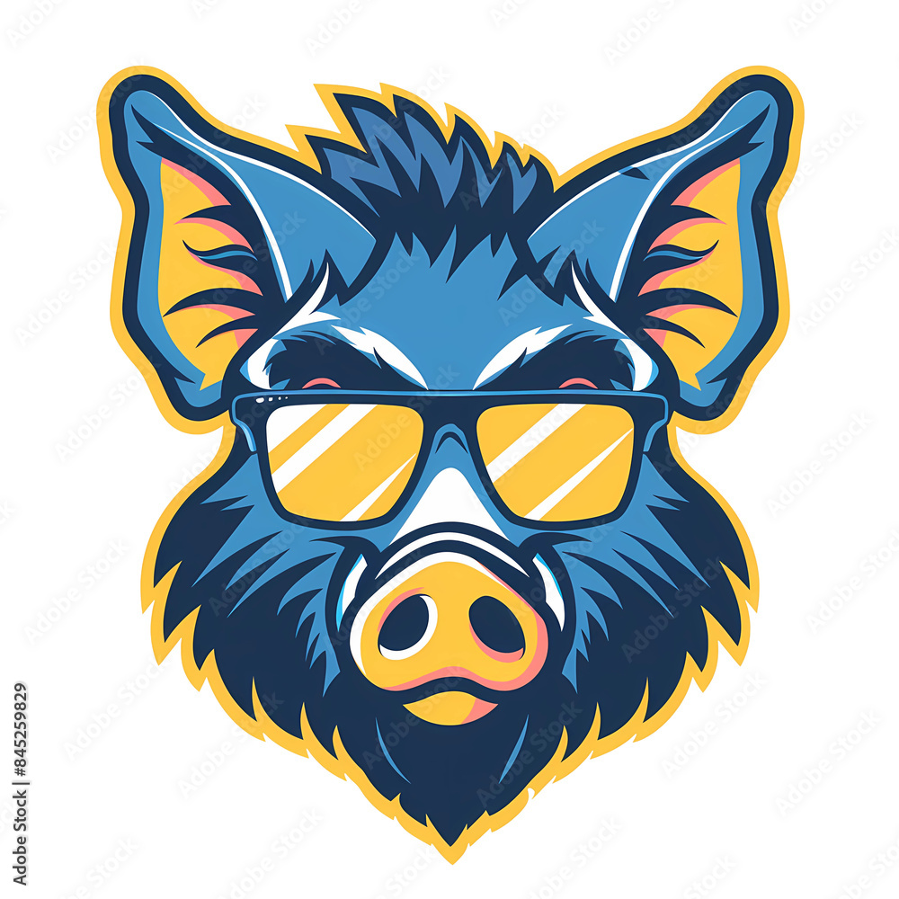 adorable wild boar wear sunglasses adorable wild boar wear sunglasses