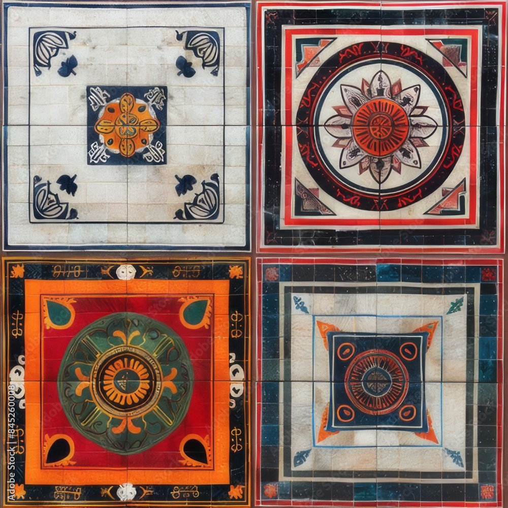 Obraz premium pattern, ornament, decoration, art, design, old