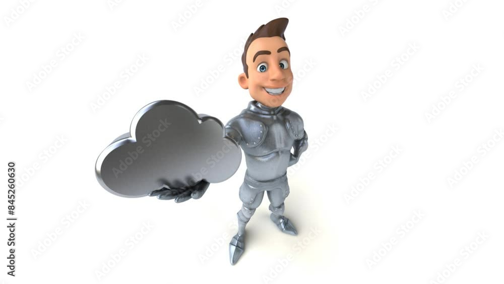 Fun 3D cartoon knight with alpha channel Fun 3D cartoon knight with alpha channel
