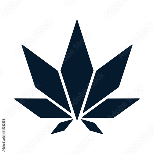 Cannabis, ganjubas, marijuana. Legalization concept. Vector linear icon isolated on white background.