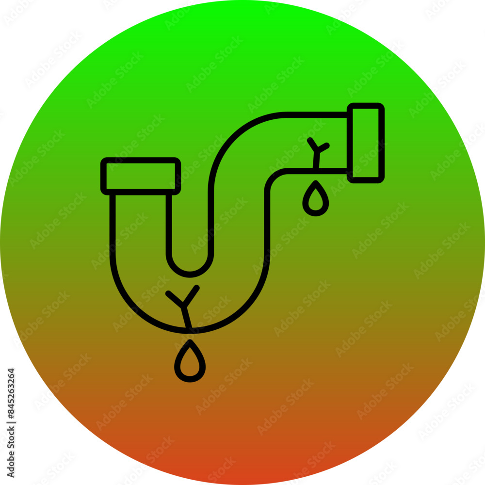 Water leaking Icon Water leaking Icon
