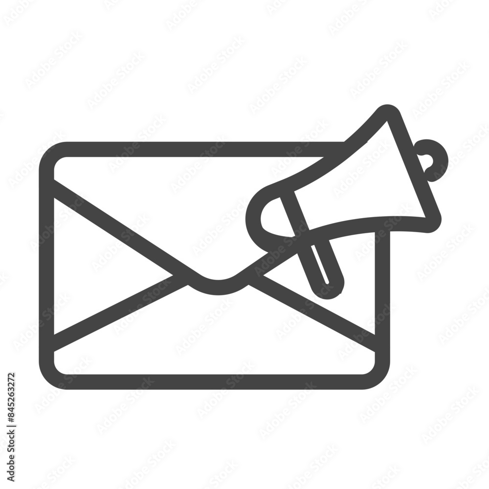 Email marketing in marketing icon outline style Email marketing in marketing icon outline style