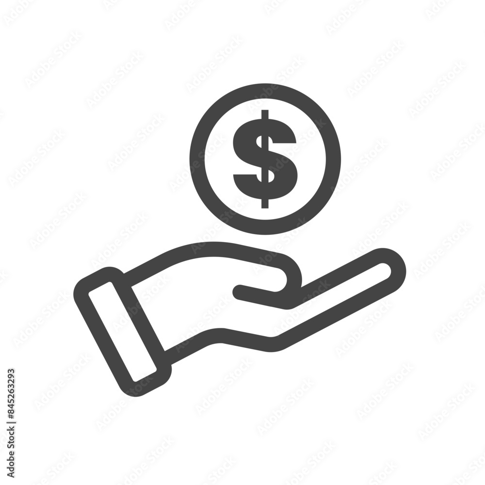 Sales care in marketing icon outline style Sales care in marketing icon outline style