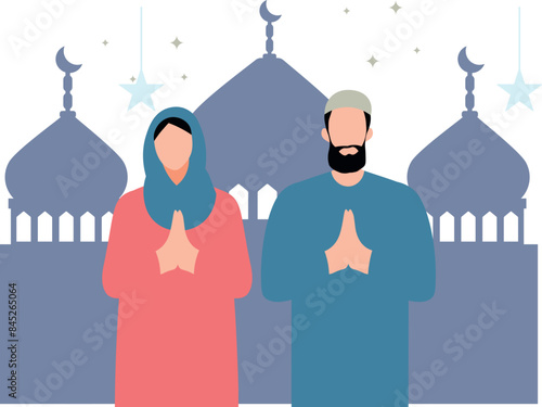 A couple is praying.