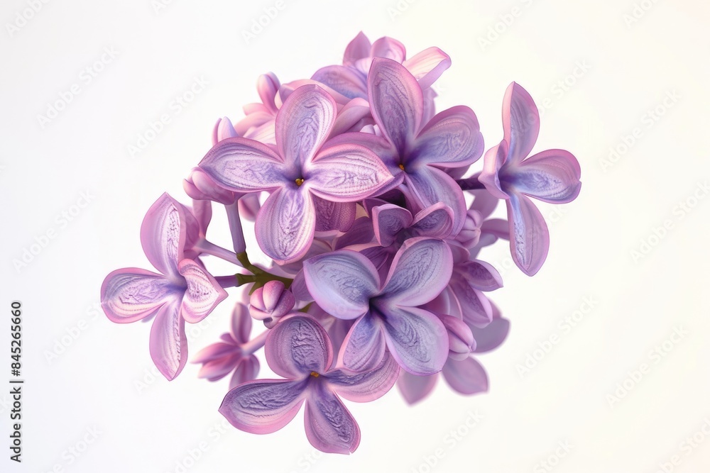 Purple Lilac Flower Isolated White Background Purple Lilac Flower Isolated White Background