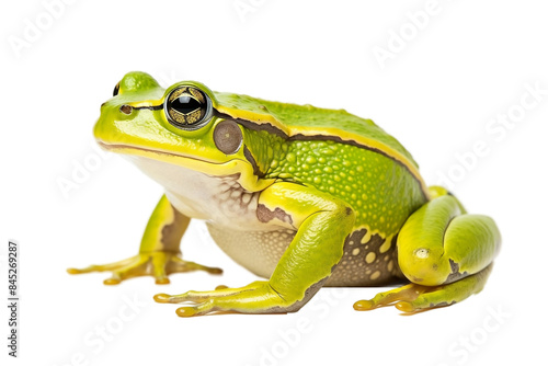 Whimsical Frog Pose Close-Up. © Stocks