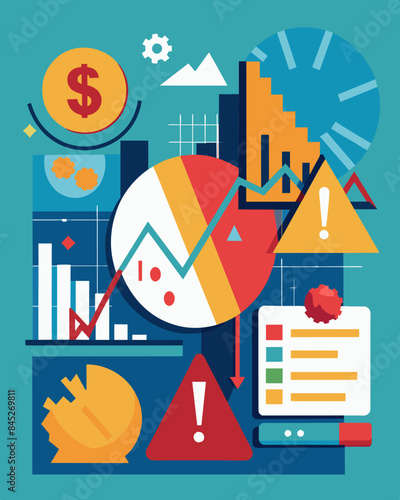 Experts Warn of Global Economic Recession on the Horizon. Vector illustration