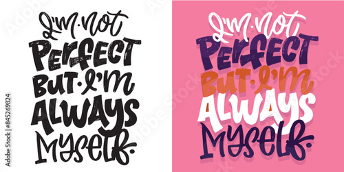 Cute hand drawn doodle lettering quote. Lettering for t-shirt design, mug print, bag print, clothes fashion. 100% hand drawn vector image.