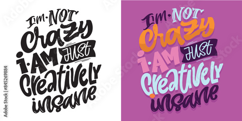 Cute hand drawn doodle lettering quote. Lettering for t-shirt design, mug print, bag print, clothes fashion. 100% hand drawn vector image.