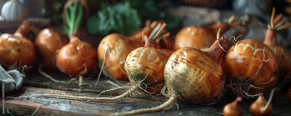 Carving turnips for National Turnip Day, November 27th, traditional Scottish lanterns, 4K hyperrealistic photo. Carving turnips for National Turnip Day, November 27th, traditional Scottish lanterns, 4K hyperrealistic photo.