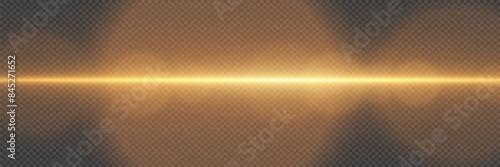 Shining line, particles and sparkles with glare effect. Transparent light and flash.