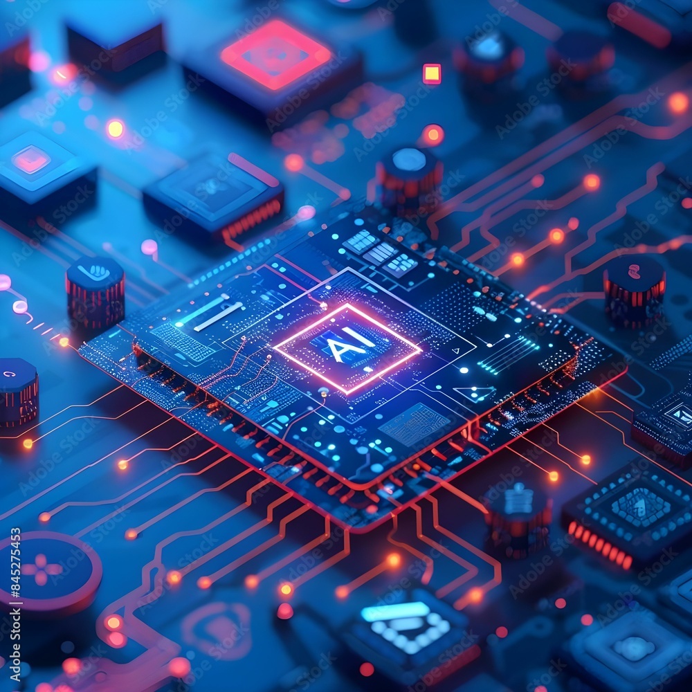 chip technology Ai generated chip technology Ai generated