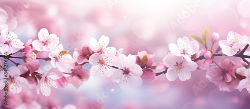 Abstract background with copy space image showcasing the texture of blooming flowers that release pollen causing allergies in spring and summer Ideal for promoting asthma medicine