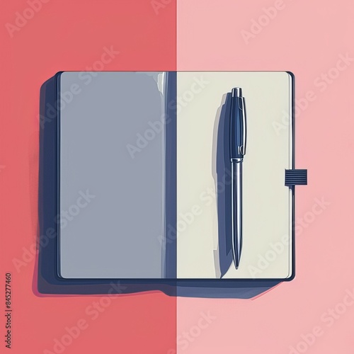 notebook and pen